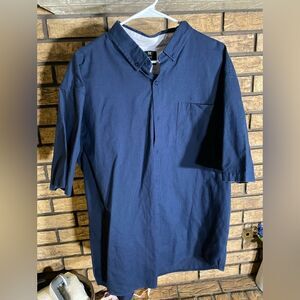 Visive blue button down‎